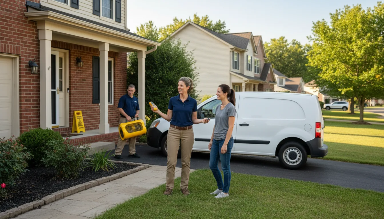 Residential water damage restoration in Robert, LA